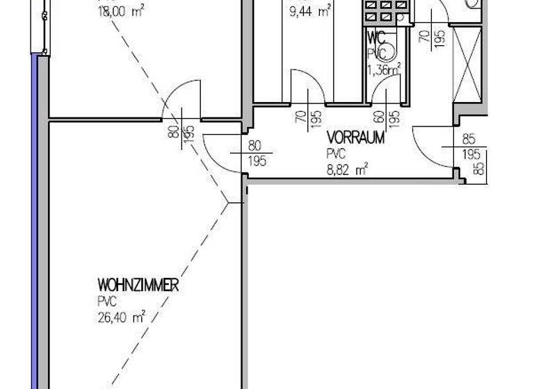Wohnung zur Miete 449 € 2 Zimmer 74,3 m² Oberwagram St. Pölten 3100