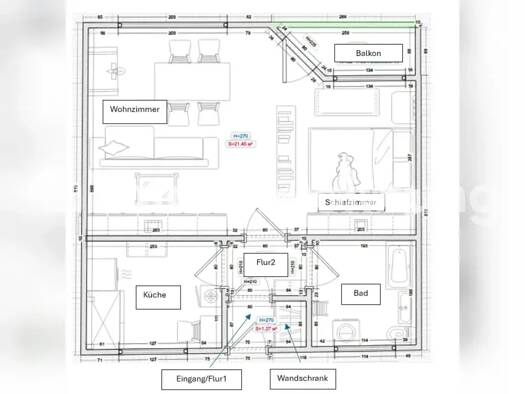Studio zur Miete Tauschwohnung 310 € 1 Zimmer 41 m² 1. Geschoss Niendorf Eimsbüttel 22527