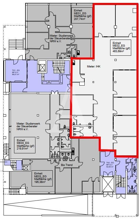 Büro-/Praxisfläche zur Miete provisionsfrei 10 € 3.383,9 m²<br/>Bürofläche ab 457,4 m²<br/>Teilbarkeit Müngersdorf Köln 50933