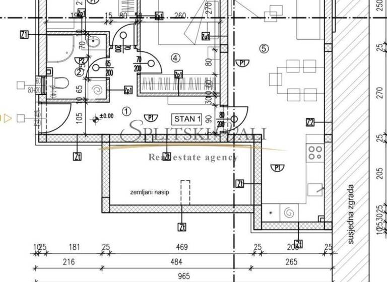 Wohnung zum Kauf 240.000 € 2 Zimmer 46 m² Okrug