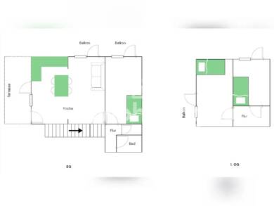 Wohnung zur Miete Tauschwohnung 470 € 3,5 Zimmer 67 m² EG Eckernförde 24340