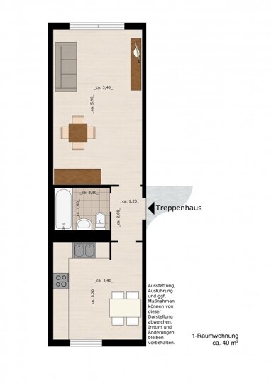 Wohnung zur Miete 230 € 1 Zimmer 41,6 m² 1. Geschoss frei ab 01.10.2024 Pappelgrund 22 Zoberberg 172 Dessau-Roßlau 06847