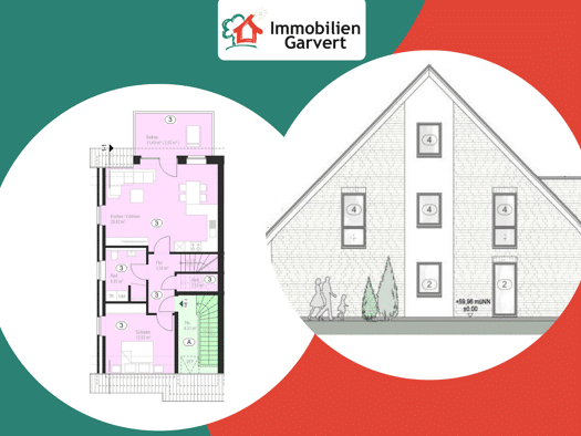 Maisonette zum Kauf - Erstbezug provisionsfrei 321.300 € 4 Zimmer 86 m² Gescher Gescher 48712