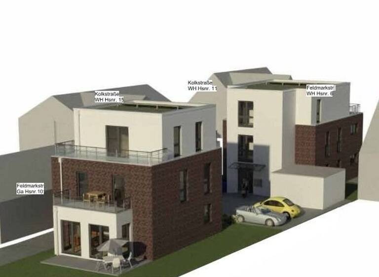 Terrassenwohnung zum Kauf - Erstbezug 365.900 € 3 Zimmer 89,3 m² EG Feldmarkstraße 8 Lippramsdorf Haltern am See 45721