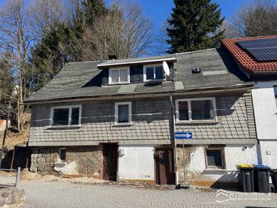 Haus zum Kauf 12.000 € 3 Zimmer 55 m² 274 m² Grundstück Dorfstraße 43 Wahlbezirk 14 Suhl 98694