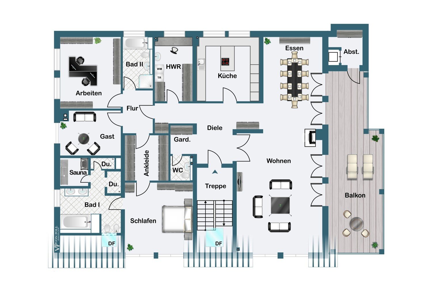 Wohnung zum Kauf 1.100.000 € 5,5 Zimmer 214 m²<br/>Wohnfläche 1.<br/>Geschoss Burgaltendorf Essen / Burgaltendorf 45289