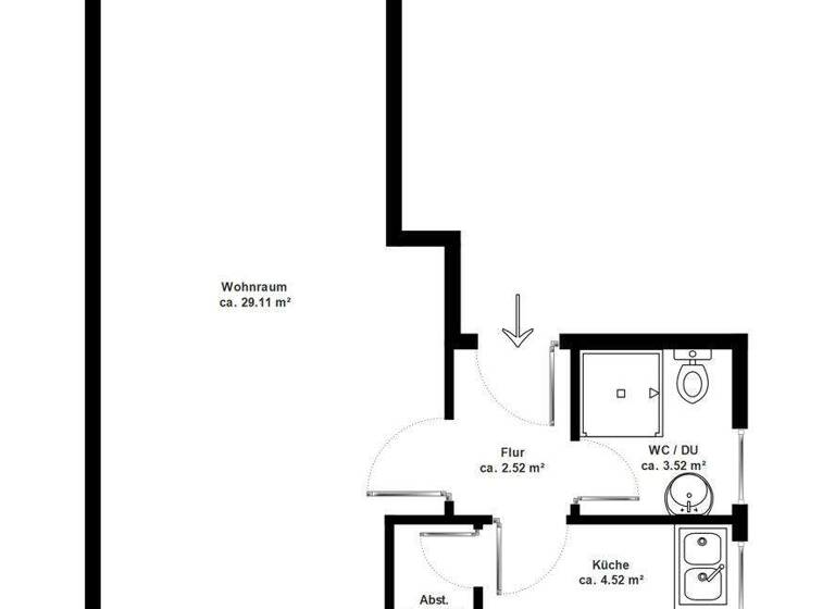 Studio zum Kauf 149.000 € 1 Zimmer 42,1 m² 2. Geschoss Buxtehude 21614