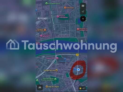 Wohnung zur Miete Tauschwohnung 1.150 € 3 Zimmer 85 m² 3. Geschoss Sachsenhausen Frankfurt am Main 60594