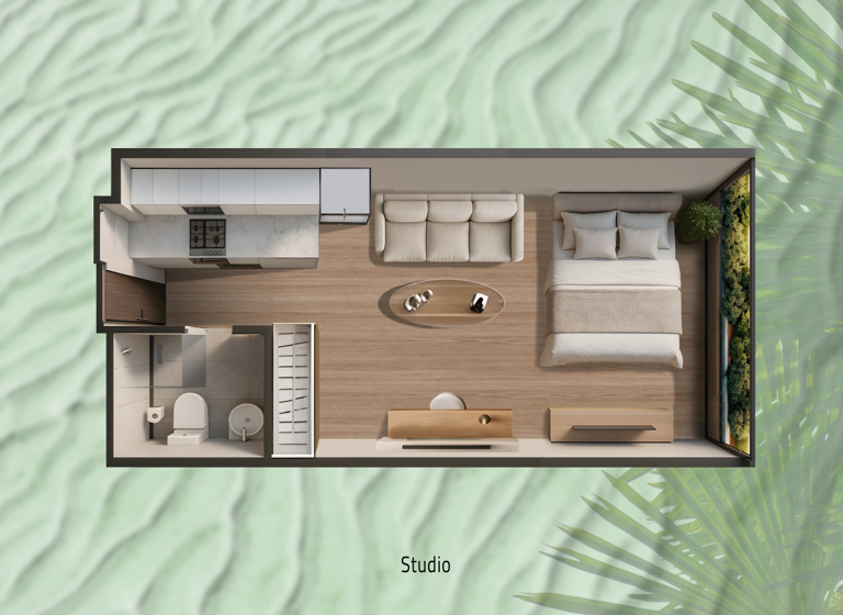 Studio zum Kauf 128.201 € 1 Zimmer 33,4 m² Dubai