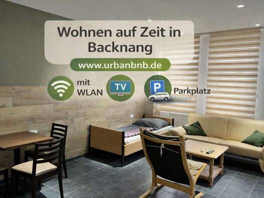 Studio zur Miete auf Zeit 1.450 € 1 Zimmer 38 m² frei ab sofort Annonay-Straße 0 Backnang 71522