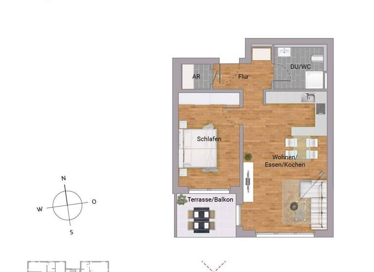 Wohnung zum Kauf - Erstbezug provisionsfrei 284.900 € 2 Zimmer 60,8 m² 1. Geschoss Adolf-Reichwein-Straße 15 Niederrodenbach Rodenbach 63517
