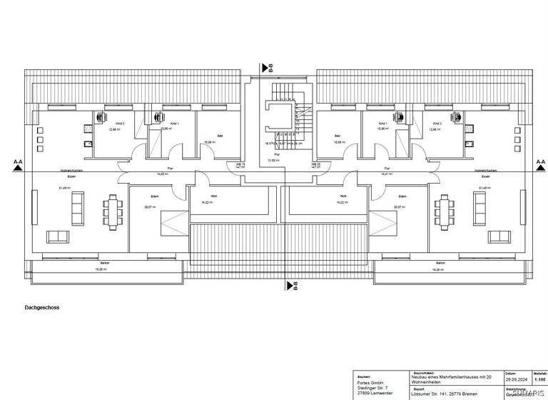 Wohnung zur Miete - Erstbezug 1.400 € 4 Zimmer 146,4 m² frei ab 01.07.2026 Blumenthal Bremen 28779