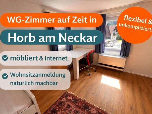 Studio zur Miete Wohnen auf Zeit 430 € 1 Zimmer 16 m² frei ab 31.05.2026 Talmühleweg 0 Mühlen Horb am Neckar 72160