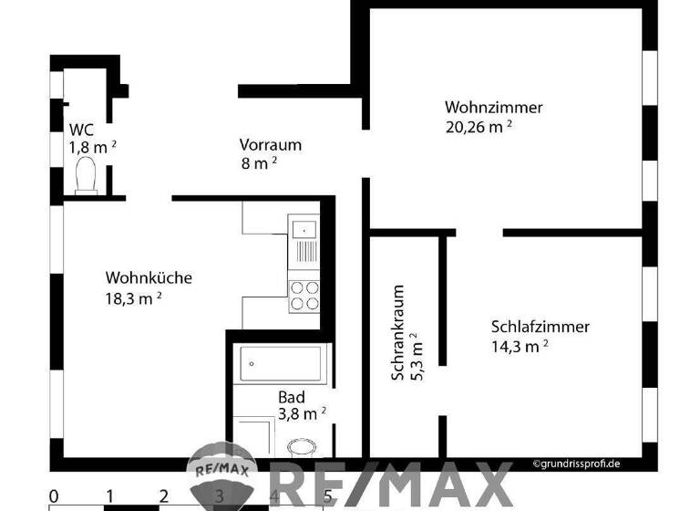 Wohnung zum Kauf 250.000 € 2 Zimmer 71 m² 1. Geschoss Langenzersdorf 2103