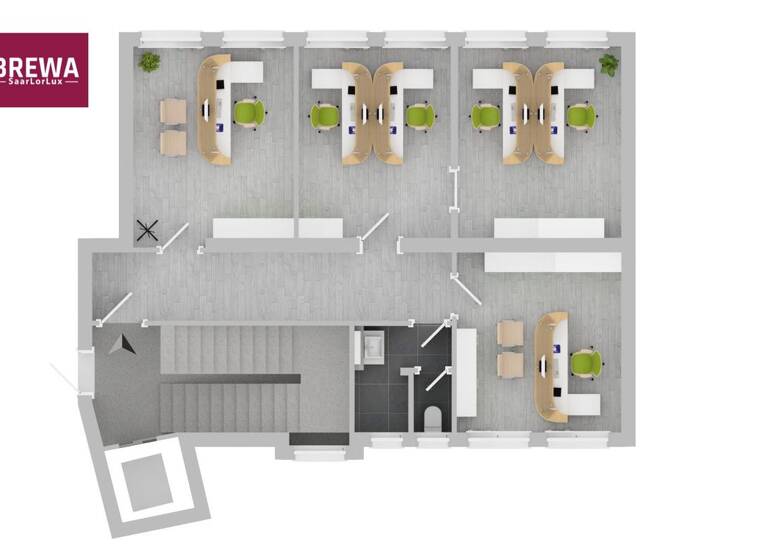 Bürofläche zur Miete provisionsfrei 1.300 € 4 Zimmer 76,9 m² Bürofläche St Johann Saarbrücken 66111