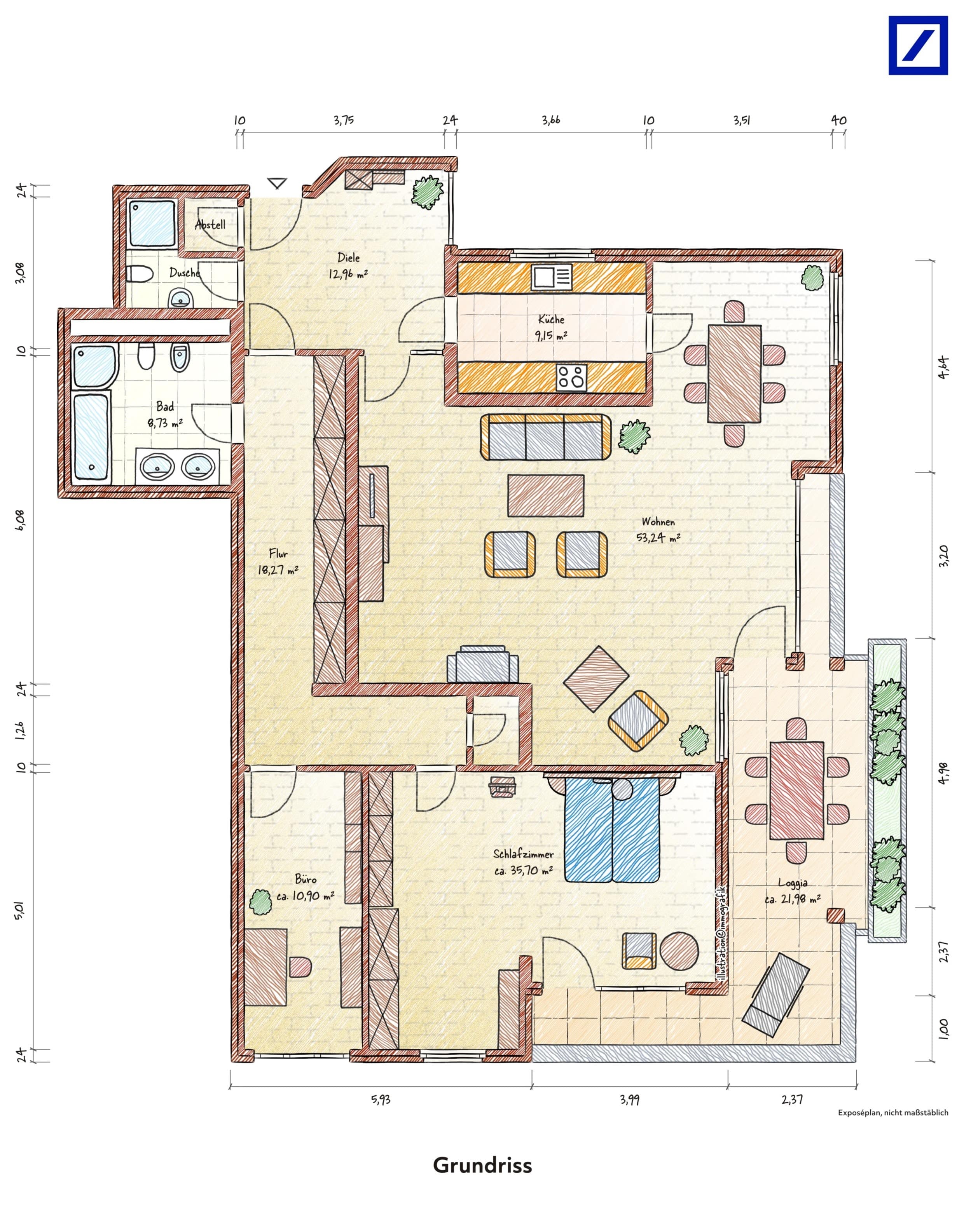 Wohnung zum Kauf 399.000 € 3 Zimmer 160,5 m²<br/>Wohnfläche ab sofort<br/>Verfügbarkeit Oberneuland Bremen 28355