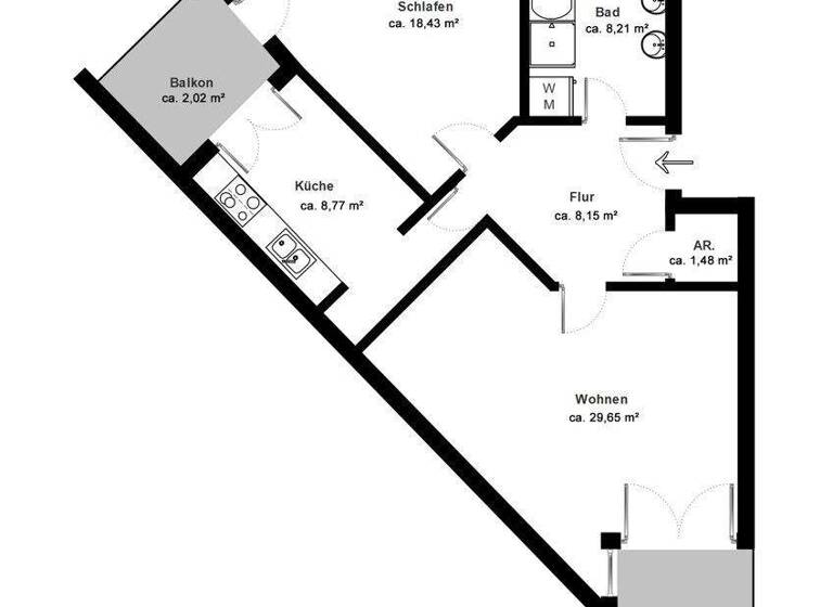 Wohnung zum Kauf 279.000 € 2 Zimmer 80,5 m² EG Oedeme Lüneburg 21335