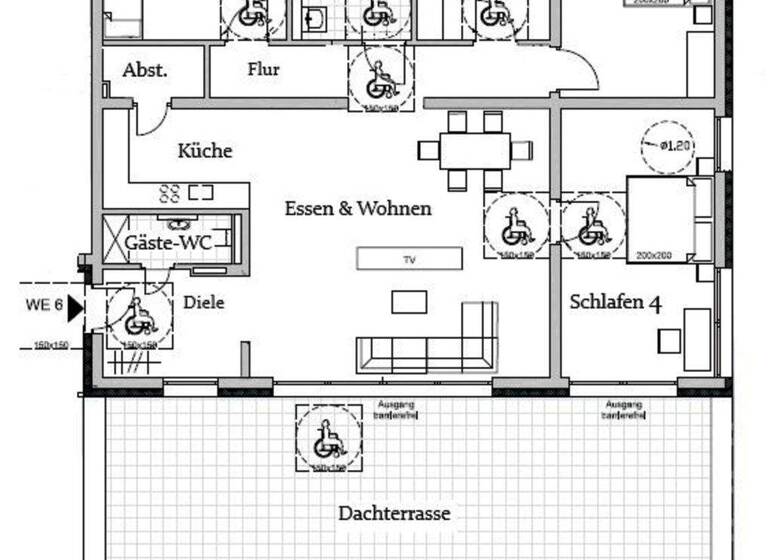 Wohnung zum Kauf - Erstbezug provisionsfrei 5 Zimmer 183,2 m² 1. Geschoss Wittlinger Straße Rümmingen 79595