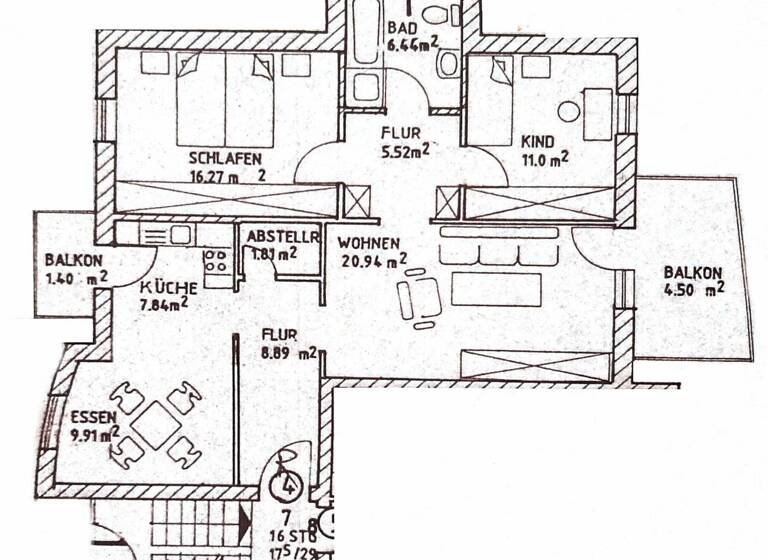 Wohnung zur Miete 780 € 3,5 Zimmer 91,6 m²<br/>Wohnfläche 2/3<br/>Geschoss Haselmühl Kümmersbruck 92245