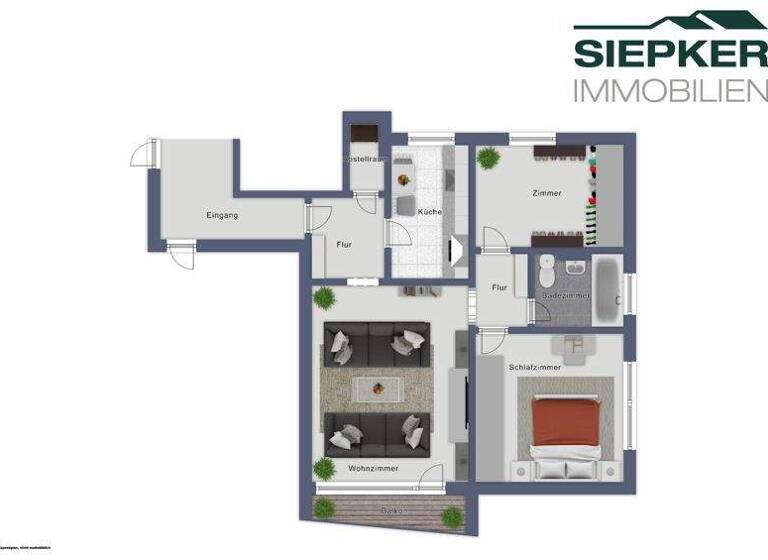 Wohnung zum Kauf 139.000 € 3 Zimmer 65 m² 1. Geschoss Moselstraße 3 Weststadt Braunschweig 38120