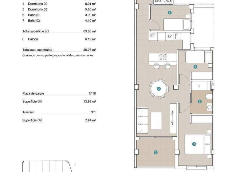 Wohnung zum Kauf - Erstbezug provisionsfrei 170.000 € 4 Zimmer 74 m² Jacarilla