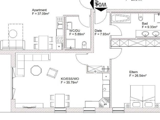Wohnung zur Miete 870 € 2 Zimmer 84,7 m² frei ab 01.10.2026 Großköllnbach Pilsting 94431