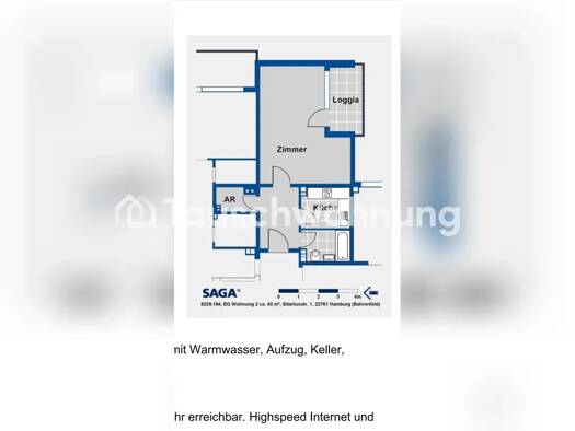 Wohnung zur Miete Tauschwohnung 328 € 1 Zimmer 43 m² Bahrenfeld Altona 22761