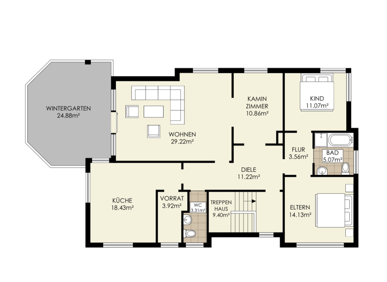 Wohnung zum Kauf 365.000 € 3,5 Zimmer 136 m² EG frei ab sofort Emsdetten 48282