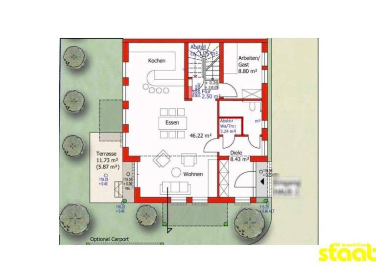 Doppelhaushälfte zum Kauf 895.000 € 6 Zimmer 150 m² 281 m² Grundstück Nilkheim Aschaffenburg / Nilkheim 63741