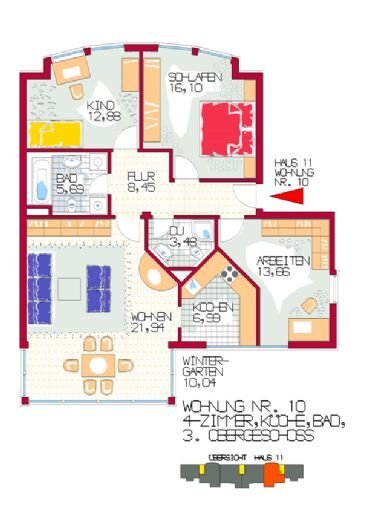 Wohnung zum Kauf provisionsfrei als Kapitalanlage geeignet 519.900 € 4 Zimmer 98,1 m²<br/>Wohnfläche Pfarrer-Neumair-Str. 9 Wasserburg am Inn 83512