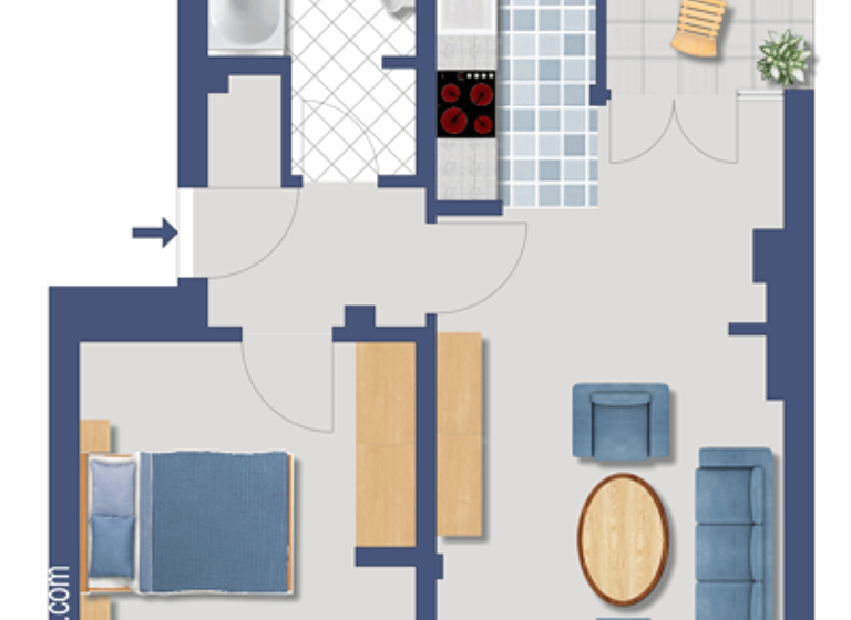 Wohnung zum Kauf provisionsfrei 178.100 € 2 Zimmer 53,6 m² 1. Geschoss Ragazer Straße 3 Reinickendorf Berlin 13407