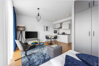 Studio zur Miete Wohnen auf Zeit 1.327 € 1 Zimmer 30 m²<br/>Wohnfläche Horexstraße 24 Wahlbezirk 03 Bad Homburg vor der Höhe 61352