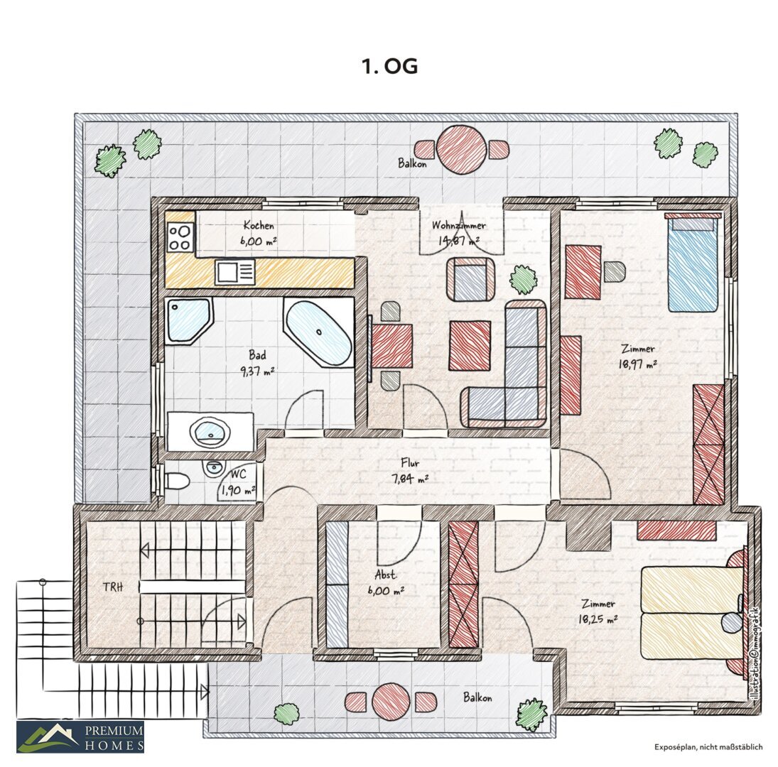 Wohnung zum Kauf 349.000 € 3 Zimmer 86,6 m²<br/>Wohnfläche 1.<br/>Geschoss Badl 97 Kramsach 6233