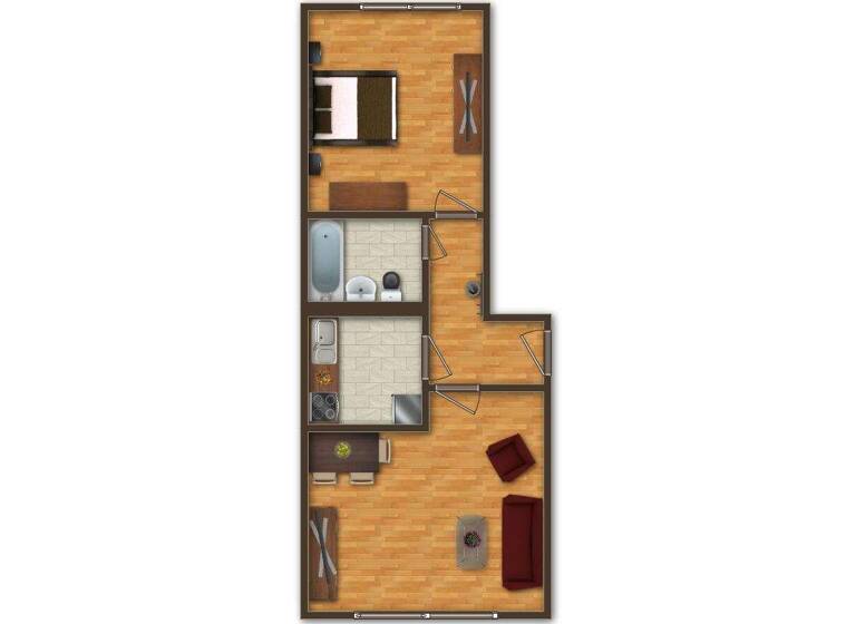 Wohnung zur Miete 315 € 2 Zimmer 46,2 m² EG frei ab 01.06.2026 Georg-Dreke-Ring 1 Prenzlau 17291