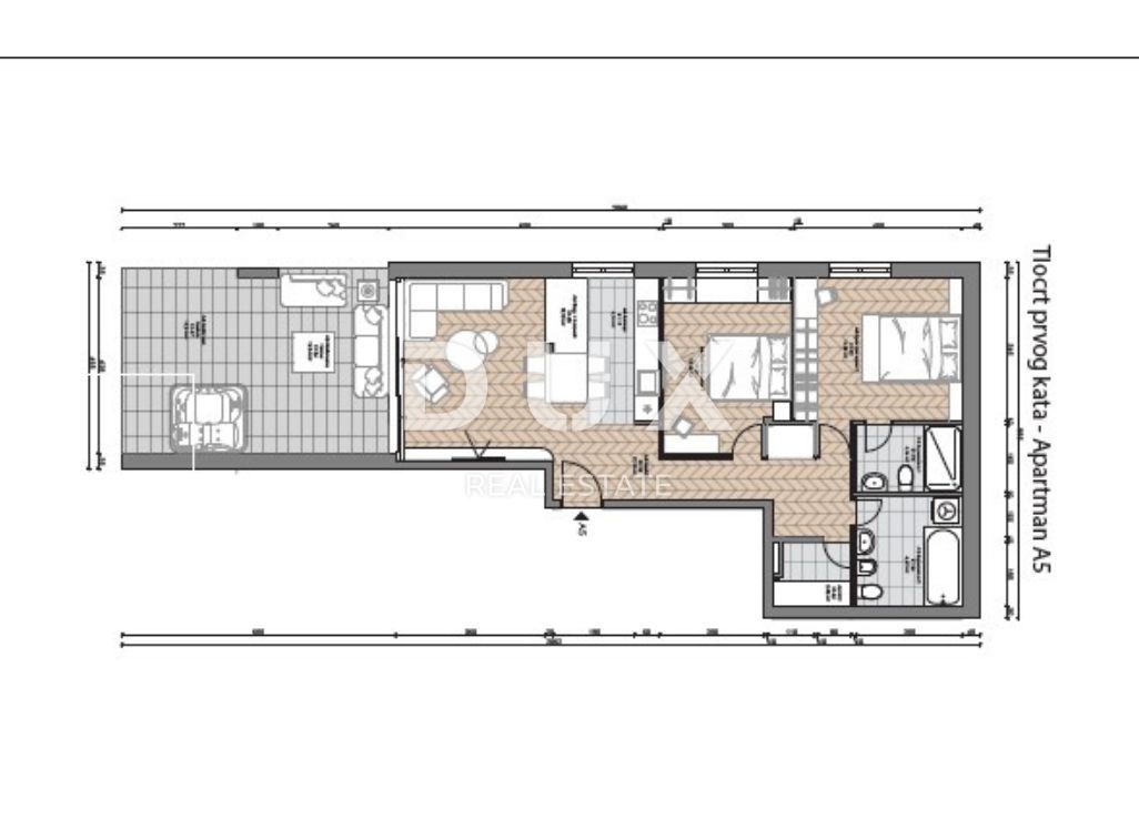 Wohnung zum Kauf 680.000 € 3 Zimmer 91 m²<br/>Wohnfläche 1.<br/>Geschoss Opatija 51410