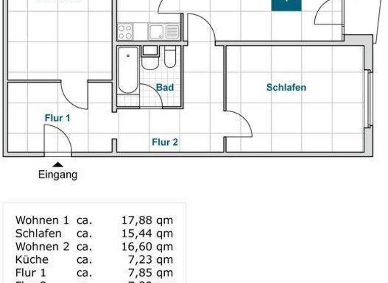 Wohnung zur Miete 627 € 3 Zimmer 78,2 m² 6. Geschoss frei ab 29.03.2026 Braunsdorfer Str. 125 Gorbitz-Ost Dresden 01159