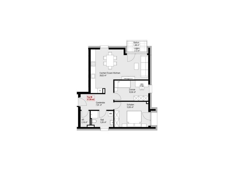 Wohnung zum Kauf 3 Zimmer 68 m² Kufstein 6330