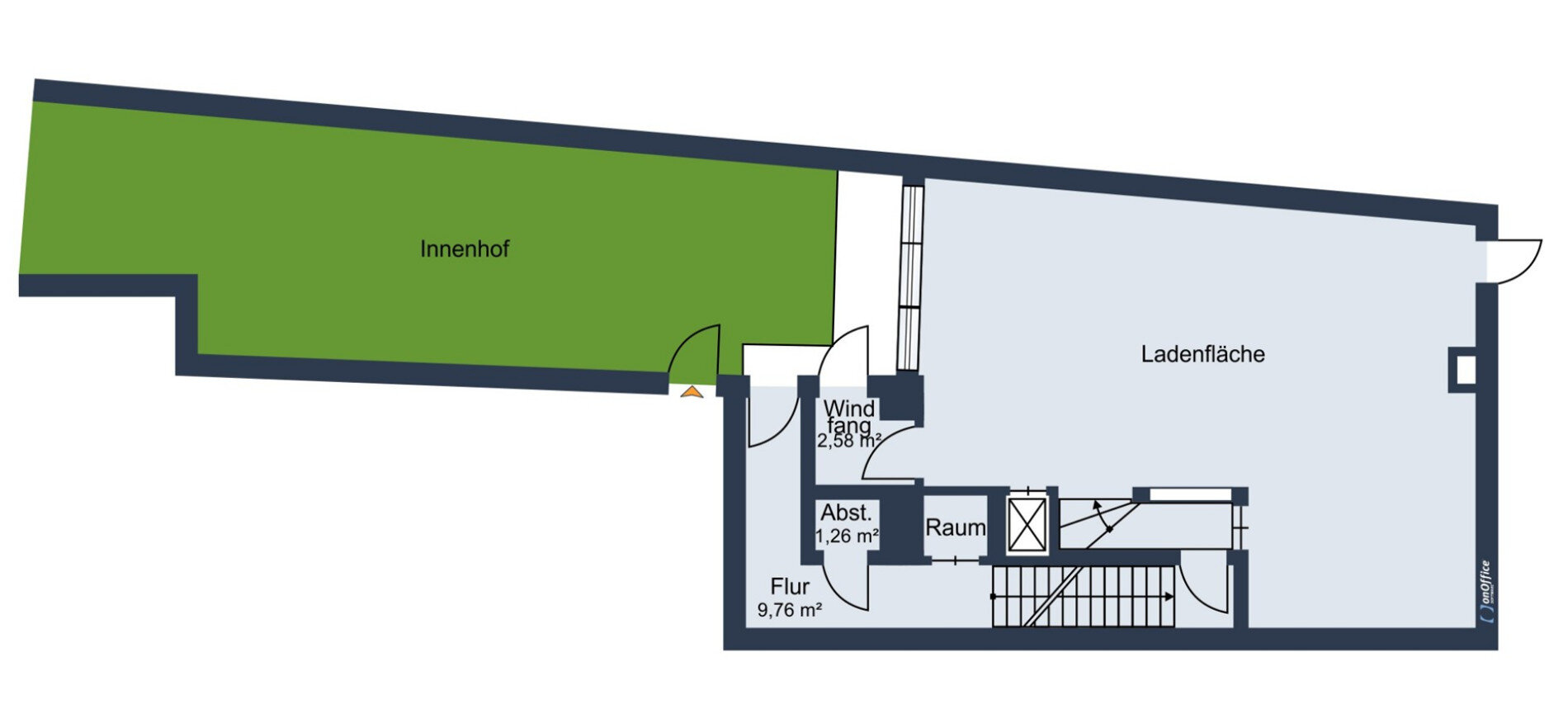 Laden zur Miete 89,8 m²<br/>Verkaufsfläche Planungsbezirk 102 Straubing 94315