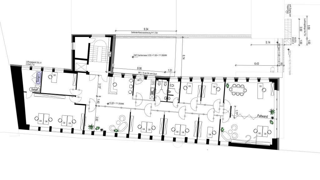 Büro-/Praxisfläche zur Miete 4.279 € 331,7 m²<br/>Bürofläche Altenhof - Wittkulle Solingen 42719