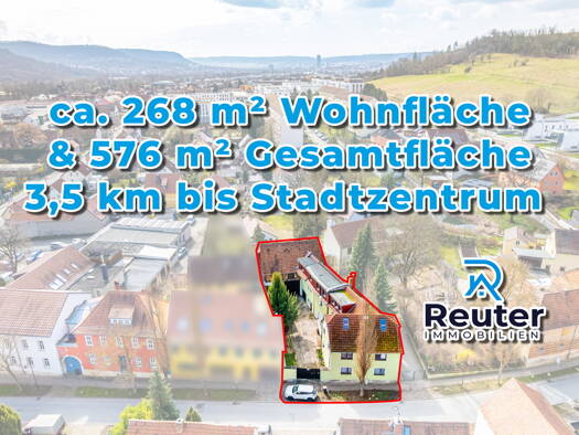 Mehrfamilienhaus zum Kauf 520.000 € 36 Zimmer 268,1 m² 489 m² Grundstück frei ab sofort Max-Gräfe-Gasse 5 Zwätzen Jena 07743