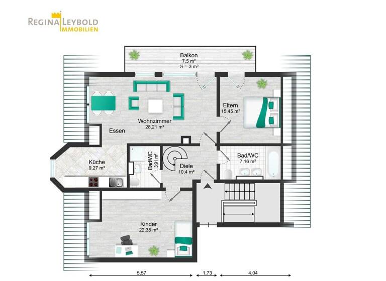 Maisonette zur Miete 850 € 5 Zimmer 113,5 m² 3. Geschoss Schorkendorf Ahorn 96482