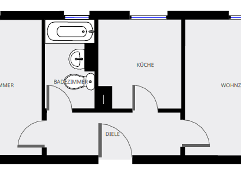 Wohnung zur Miete 345 € 2 Zimmer 44,8 m² 1. Geschoss frei ab 21.03.2026 Asamstr. 34 Amberg 92224