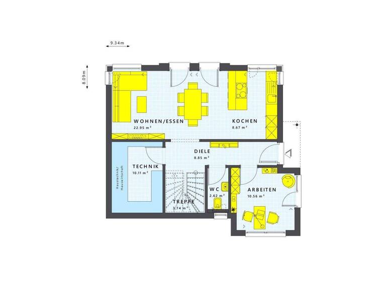 Einfamilienhaus zum Kauf 537.647 € 5 Zimmer 126 m² 590 m² Grundstück Eckartshausen Büdingen 63654