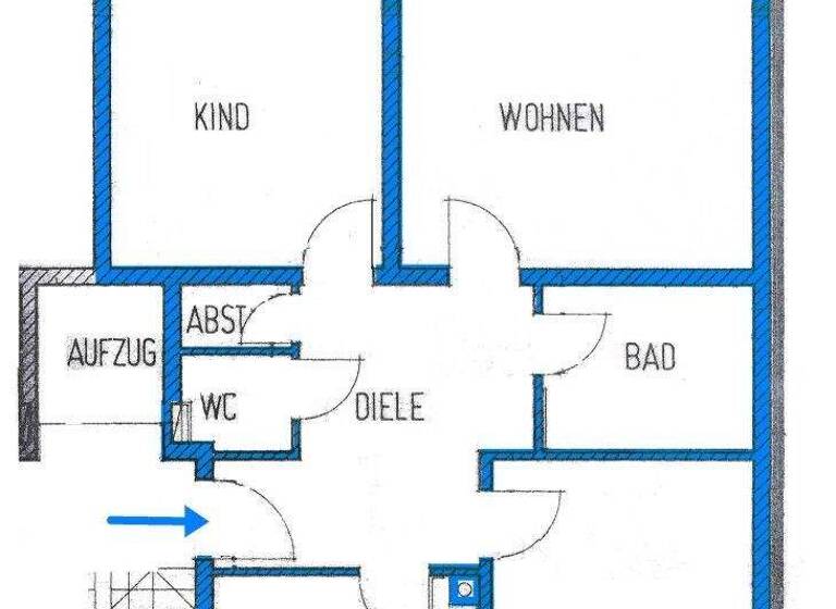Wohnung zur Miete 780 € 3 Zimmer 80 m² 2. Geschoss Ansbach 91522