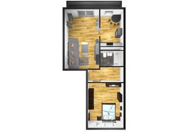 Wohnung zur Miete 219 € 2 Zimmer 56,8 m² 4. Geschoss Augustenstr. 104 Innenstadt Dessau-Roßlau 06842
