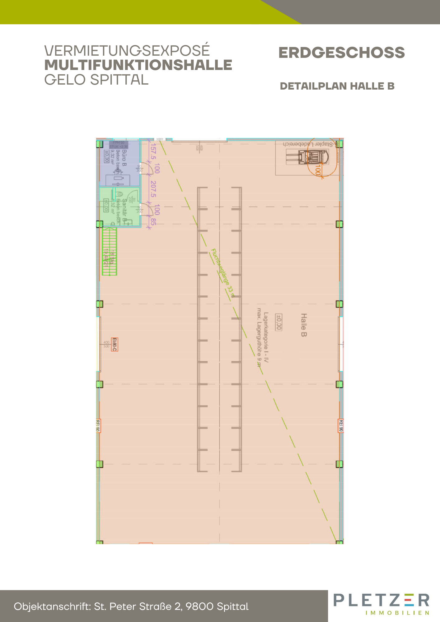 Produktionshalle zur Miete 558,5 m²<br/>Lagerfläche Spittal an der Drau 9800