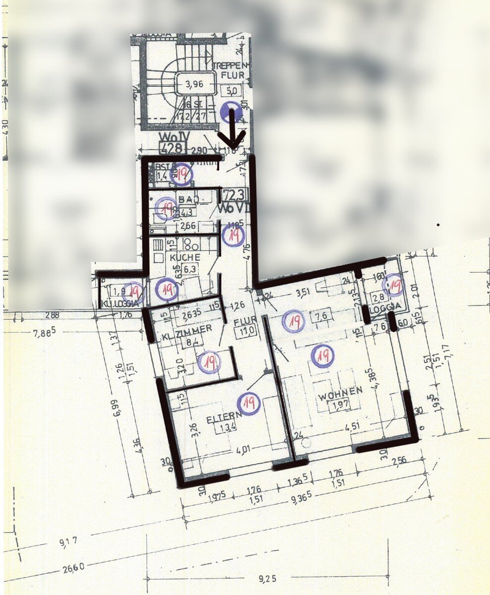 Wohnung zum Kauf 189.000 € 3 Zimmer 73 m²<br/>Wohnfläche ab sofort<br/>Verfügbarkeit Woltmershausen Bremen / Woltmershausen 28197