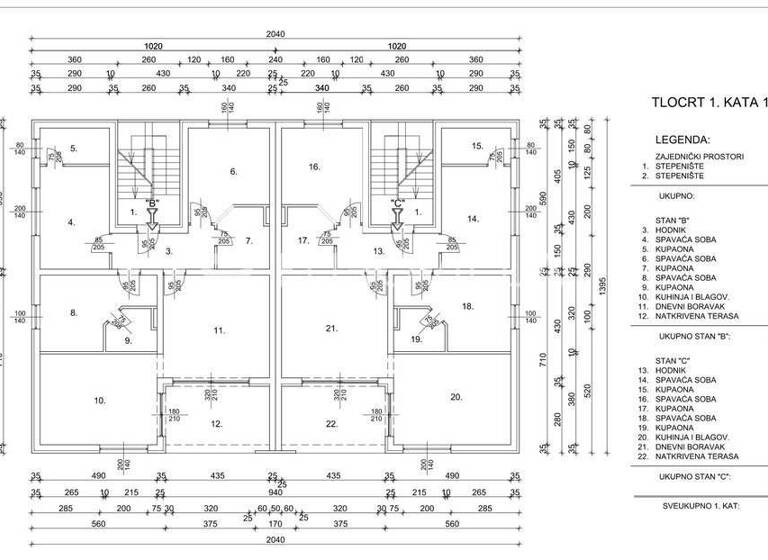 Wohnung zum Kauf 495.000 € 3 Zimmer 112 m² 1. Geschoss Porec Luka 52440