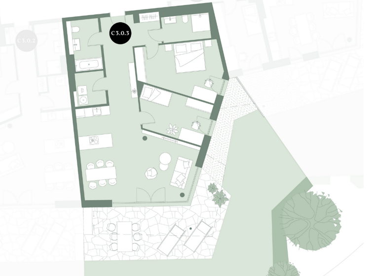 Terrassenwohnung zum Kauf - Neubau provisionsfrei 850.000 € 3 Zimmer 124 m² EG Conradtystraße 8 Kolbermoor 83059