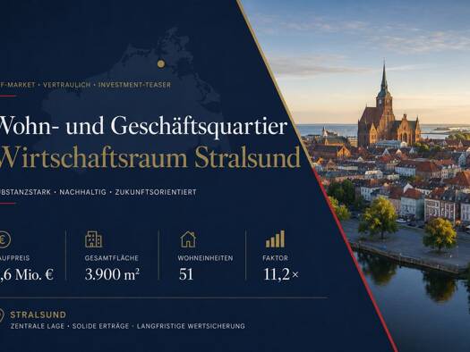 Mehrfamilienhaus zum Kauf 5.590.000 € 160 Zimmer 3.900 m² 5.500 m² Grundstück Tribseer Stralsund 18437